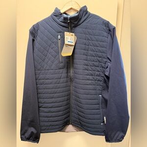 New Mens Puma Scotia Quilted Puffer Jacket Navy XL MSRP $260